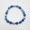 Armband Perlen Blau mit Swarovski® Crystal Pearls (A73)
