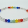 Armband Chakra Edelstein-Mix mit Achatperlen (A76)