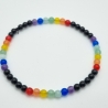 Armband Chakra Edelstein-Mix mit Onyxperlen (A76)