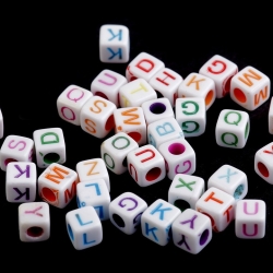 ABC-Kunststoffperlen 6mm