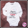 Baby-Body bedruckt mit Name / Text (kurzarm)