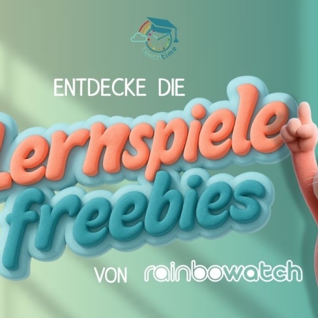 rainbowatch© Ausmalbilder & Basteluhr – Farben der Zeit