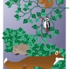 3 Postkarten Set A5 Animal Guide Berlin Grafikdesign Urban Nature