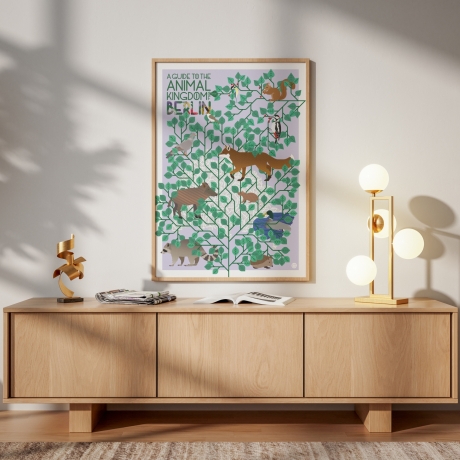 Poster A2 Animal Guide Berlin (Grafikdesign Urban Nature Tiere)