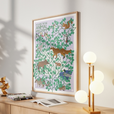 Poster A2 Animal Guide Berlin (Grafikdesign Urban Nature Tiere)