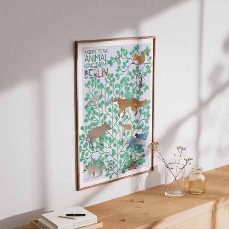 Poster A2 Animal Guide Berlin (Grafikdesign Urban Nature Tiere)