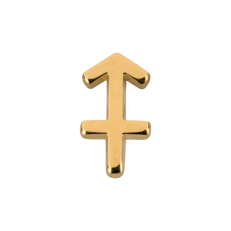 Anhänger Sternzeichen Sagittarius (Schütze) 9x15mm (Ø2mm) vergold