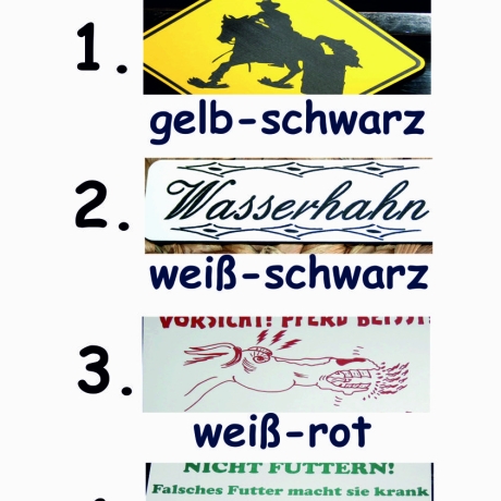 Schild Esel füttern verboten 2 - Gravurschild