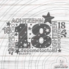 Achtzehn Plotterdatei SVG DXF