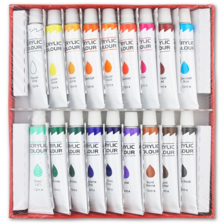 Acrylfarben Set 18 Teilig