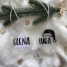 Namensdeko Weihnacht/Acryl Baumschmuck/Baumanhänger Kinder