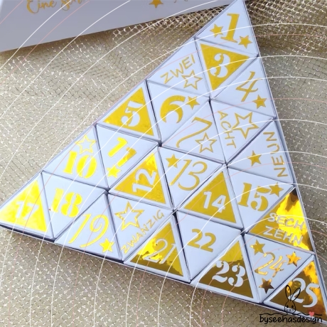 Advent Kalender 1-25 Plotterdatei SVG DXF