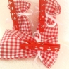 Adventskalender Rot-Weiß mit Wäscheklammer-Zahlen von Hobbyhaus