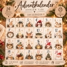 Adventskalender DIY–24 Weihnachtsmotive PDF | DIY Druckvorlage