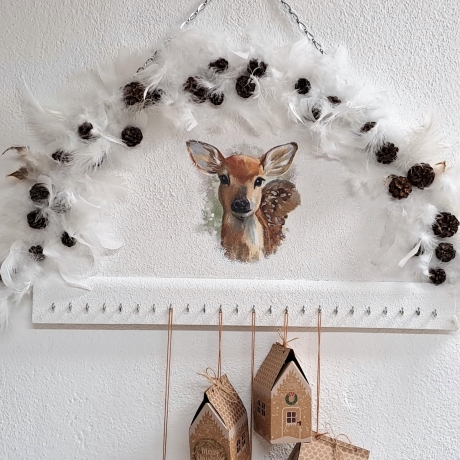 Adventskalender zum Befüllen Garderobe Garderobenhaken