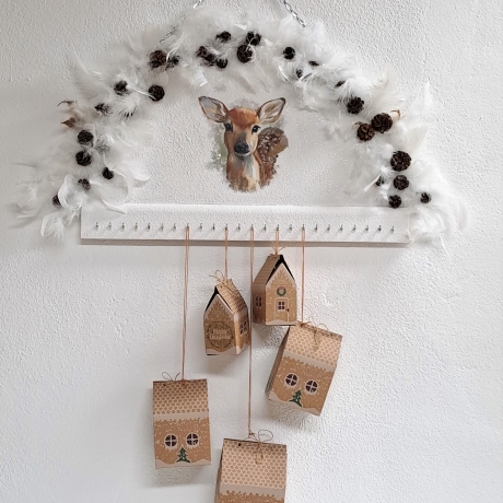 Adventskalender zum Befüllen Garderobe Garderobenhaken