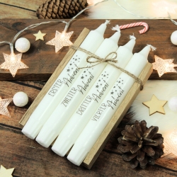 Adventskerzen | Bedrucktes Kerzen Set für Adventskranz