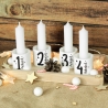 Adventskranz mit Kerzenhaltern & Holztablett | Weihnachten