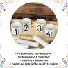 Adventskranz mit Kerzenhaltern & Holztablett | Weihnachten