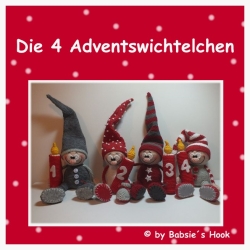 Häkelanleitung ♡ Die 4 Adventswichtelchen♡ 