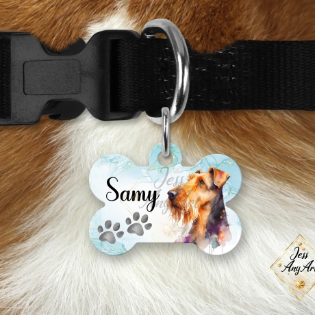 Hundemarke, Dog Tag, Airedale Terrier