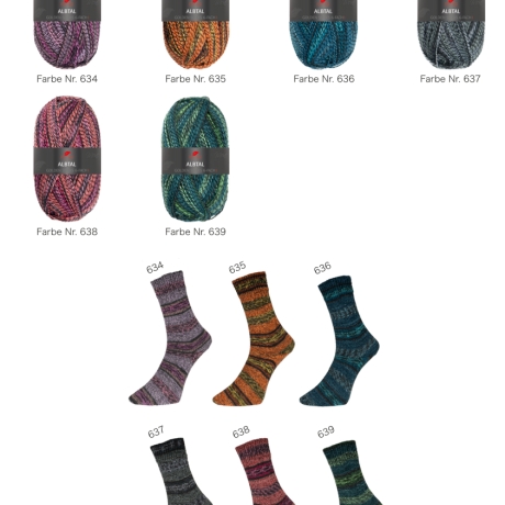 Albtal, Sockenwolle, Pro Lana, 6-fach Sockenwolle, Wolle
