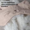 Cord Nr. 2 Leseknochen Nackenrolle mit Henkel Handmade Unikate 
