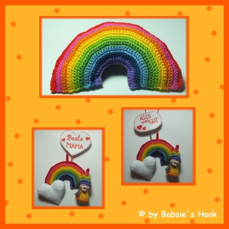 Häkelanleitung ♡ Alles wird gut - Regenbogen♡ 
