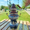 Handbemalter türkischer elektrischer Kupfer-Samovar, neu,