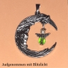 Ketten-Anhänger Glücksengel Halbmond mit Gesicht Schmuckanhänger