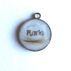 Schmuckanhänger rund mit Haarlocke