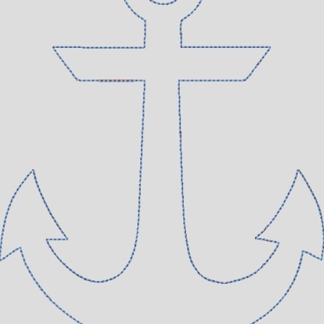 Ferberline Stickdatei Anker Doodle- und Satinappli 7 Größen