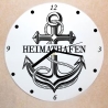 Schallplattenuhr Wanduhr Anker Heimathafen