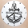 Schallplattenuhr Wanduhr Anker Heimathafen