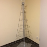 Weihnachtsbaum handgefertigt aus Holz und Metall 185 cm hoch 