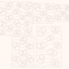 5x Füllmuster Brezel Stickdatei Redwork Herbst Herbstfest