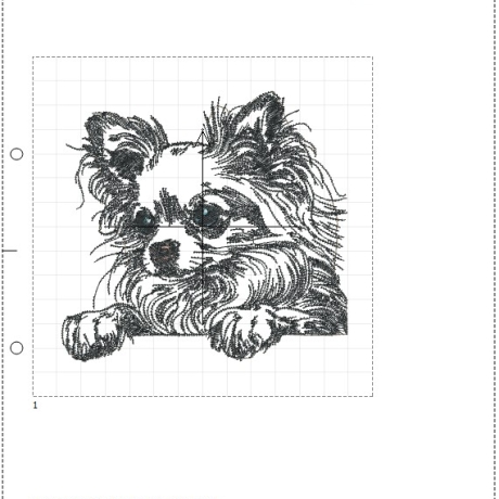 NEU Applikation Stickdatei Chihuahua Kim Hund 