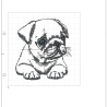 NEU Applikation Stickdatei Mops Welpe Daisy Hund 