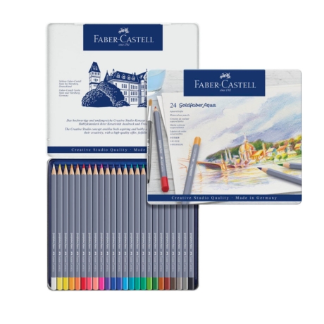 Aquarellstifte 24 Farben Farber-Castell