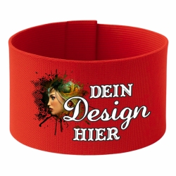 Klett-Armbinde 10 cm Höhe personalisiert mit deinem Wunschmotiv
