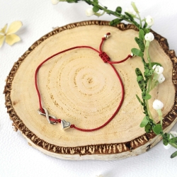 Armband mit Herz & Unendlichkeitszeichen – Makramee