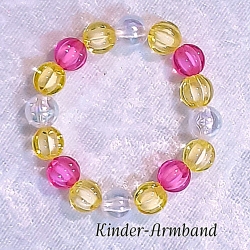 Kinder-Armband Armreifen Perlen-Schmuck Bunt Kinderschmuck
