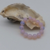 Perlenarmband Opalit, milchig weiß, rosa schimmernd, Armschmuck