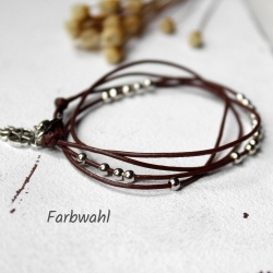 Traumfänger • Armband Leder | Armschmuck | Farbwahl