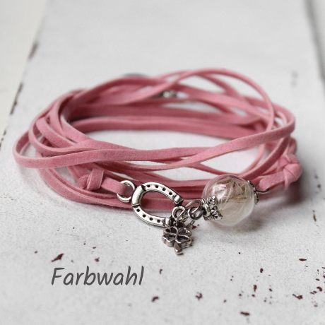 Pusteblume • Wickelarmband Velour | Farbwahl | Armschmuck