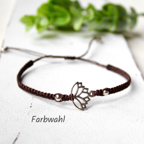 Lotusblume • Armband Makramee | Farbwahl | Armschmuck