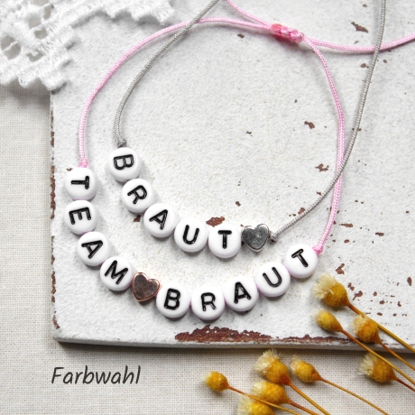 Armband JGA • Braut | Team Braut | Junggesellinnenabschied