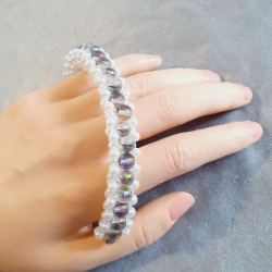 Armband 3D Schmuck für Damen Perlenschmuck große Größe 
