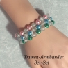 Armband Armbänder 3er-Set große Größe bis 17cm Perlenschmuck 