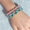 Armband Armbänder 3er-Set große Größe bis 17cm Perlenschmuck 